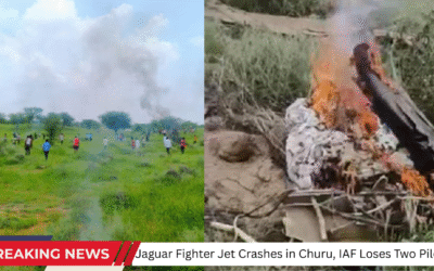 Jaguar Fighter Jet Crashes in Churu, IAF Loses Two Pilots IAF's Fighter Jet Crashes In Rajasthan's Churu,