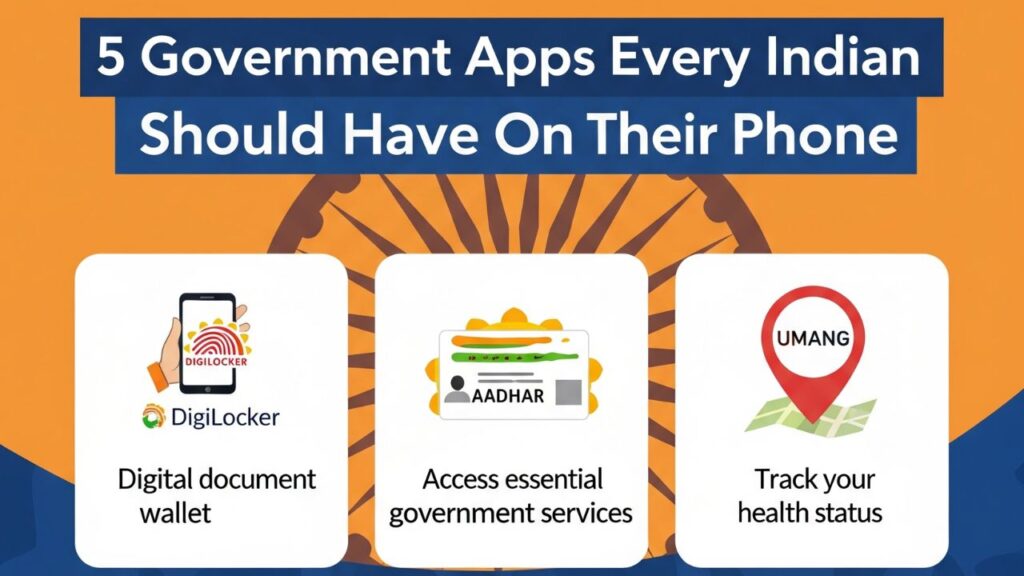 5 Government Apps Every Indian should Have On Their Phone