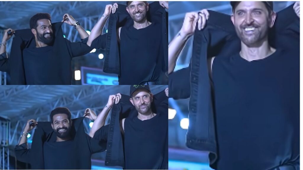 NTR and Hrithik Roshan make a grand entry at the War 2 pre-release event