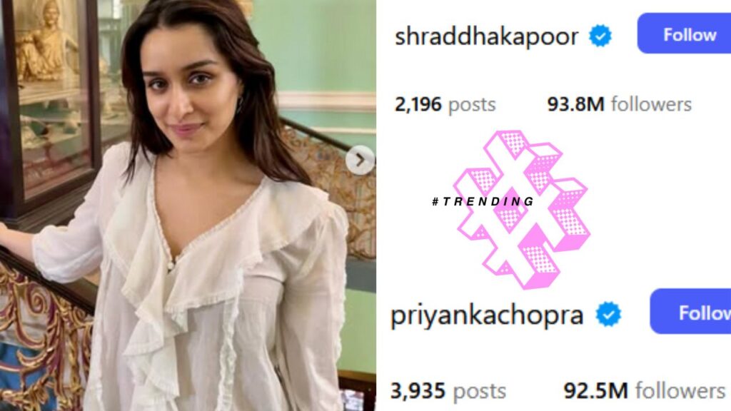 Shraddha Kapoor Becomes The Most Followed Indian on Instagram-Viral Now!